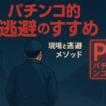パチンコ的逃避のすすめ｜“依存症じゃない逃げ方”で現場を生き延びる