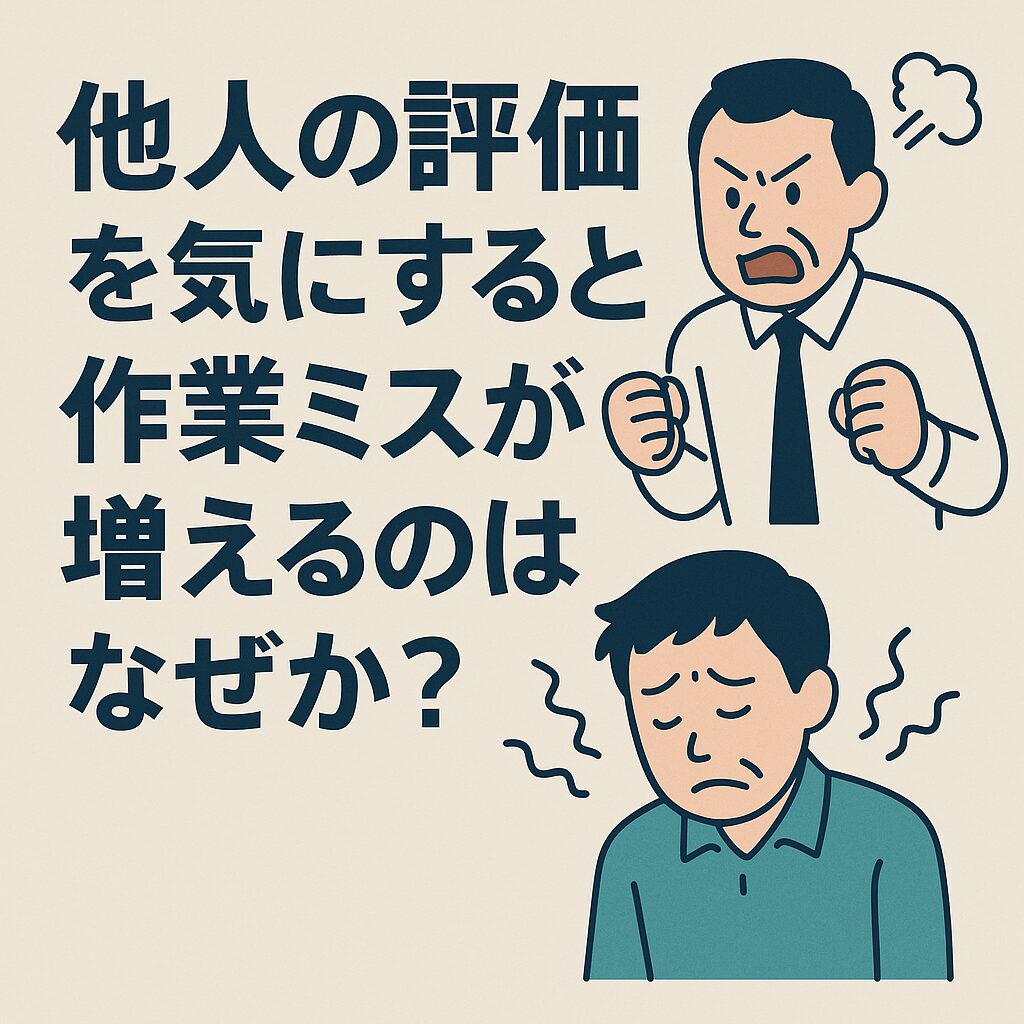 「他人の評価を気にすると作業ミスが増えるのはなぜか?」1日1研究-9